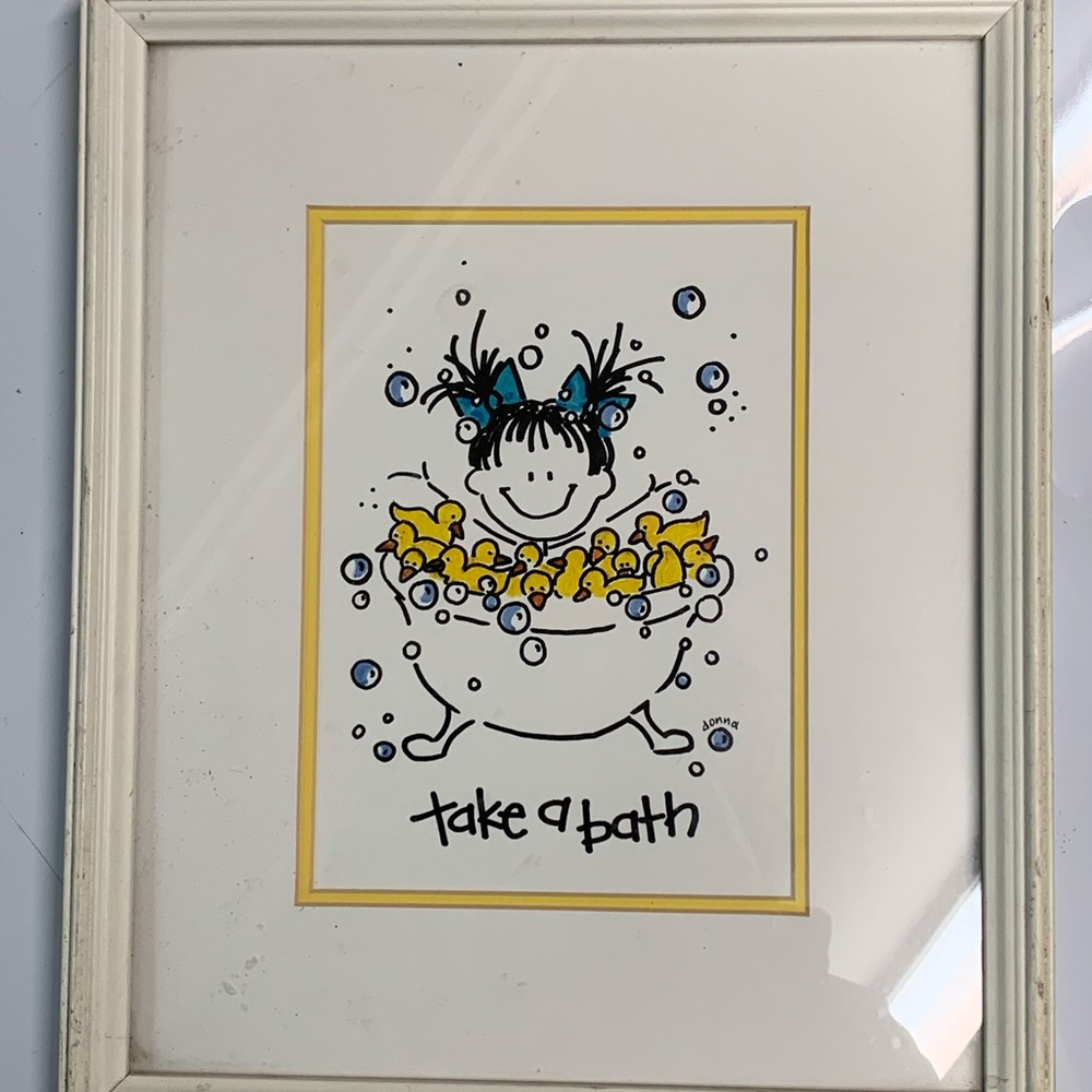 TAKE A BATH hanging bathroom art